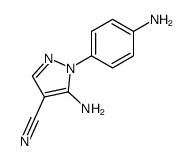 5-AMINO-1-(4-AMINOPHENYL)-1H-PYRAZOLE-4-CARBONITRILE structure