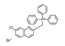 [(7-Chloro-2-quinolinyl)methyl](triphenyl)phosphonium bromide结构式