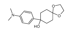 4-hydroxy-<4-(dimethylamino)phenyl>cyclohexanone ethylene ketal结构式