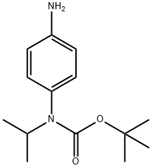 (4-Amino-phenyl)-isopropyl-carbamic acid tert-butyl ester Structure