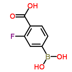 4-Borono-2-fluorobenzoic acid Structure