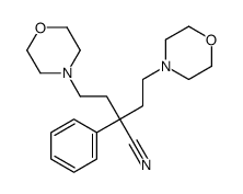 2-(2-Morpholinoethyl)-2-phenyl-4-morpholinobutanenitrile Structure