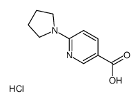 6-pyrrolidin-1-ylpyridine-3-carboxylic acid hydrochloride结构式