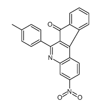 6-(4-methylphenyl)-3-nitroindeno[2,1-c]quinolin-7-one结构式