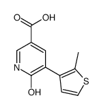 5-(2-methylthiophen-3-yl)-6-oxo-1H-pyridine-3-carboxylic acid结构式