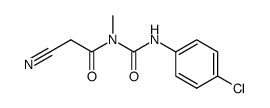 N-((4-chlorophenyl)carbamoyl)-2-cyano-N-methylacetamide Structure