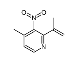 2-isopropenyl-4-methyl-3-nitro-pyridine Structure