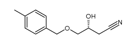 (R)-4-(4-methylbenzyl)oxy-3-hydroxybutanenitrile结构式