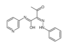 3-oxo-2-(phenylhydrazinylidene)-N-pyridin-3-ylbutanamide Structure