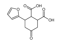 3-(furan-2-yl)-5-oxocyclohexane-1,2-dicarboxylic acid结构式