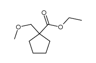 ethyl 1-(methoxymethyl)cyclopentanecarboxylate Structure