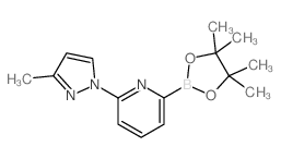 2-(3-METHYL-1H-PYRAZOL-1-YL)-6-(4,4,5,5-TETRAMETHYL-1,3,2-DIOXABOROLAN-2-YL)PYRIDINE structure