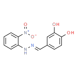 4-[2-(2-nitrophenyl)carbonohydrazonoyl]-1,2-benzenediol picture