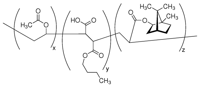 Poly(vinyl acetate-co-butyl maleate-co-isobornyl acrylate) picture