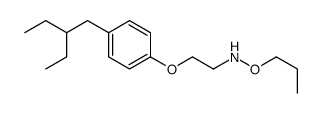 2-[4-(2-ethylbutyl)phenoxy]-N-propoxyethanamine结构式