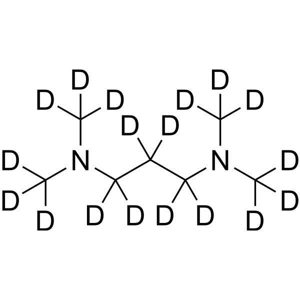 N1,N1,N3,N3-Tetramethylpropane-1,3-diamine-d18结构式