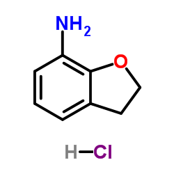 2,3-Dihydro-1-benzofuran-7-amine hydrochloride (1:1) structure