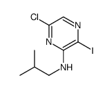 6-chloro-3-iodo-N-(2-methylpropyl)pyrazin-2-amine Structure