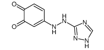 1,2-Benzenediol, 4-(1H-1,2,4-triazol-3-ylazo)- (9CI) structure