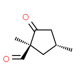 Cyclopentanecarboxaldehyde, 1,4-dimethyl-2-oxo-, trans- (9CI)结构式