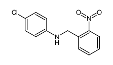 4-chloro-N-(2-nitrobenzyl)aniline结构式