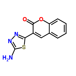 3-(5-Amino-1,3,4-thiadiazol-2-yl)-2H-chromen-2-one structure