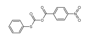 4-Nitro-benzoesaeure-phenylthiolcarbonsaeure-anhydrid Structure