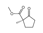 Cyclopentanecarboxylic acid, 1-methyl-2-oxo-, methyl ester, (1R)- (9CI) structure