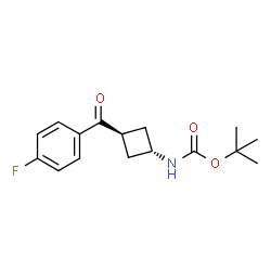 3-(4-氟苯甲酰基)环丁基氨基甲酸酯反叔丁基图片