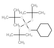 Silicotetrathioic acid,cyclohexyl tris(1,1-dimethylethyl) ester结构式