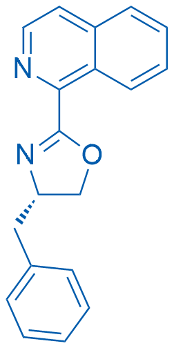 (S)-4-苄基-2-(异喹啉-1-基)-4,5-二氢恶唑图片