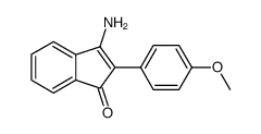 3-amino-2-(4-methoxyphenyl)-1-inden-1-one Structure