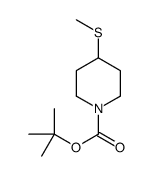 4-(甲基硫代)哌啶-1-羧酸叔丁酯结构式