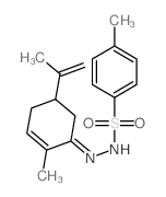 4-methyl-N-[(2-methyl-5-prop-1-en-2-yl-1-cyclohex-2-enylidene)amino]benzenesulfonamide structure