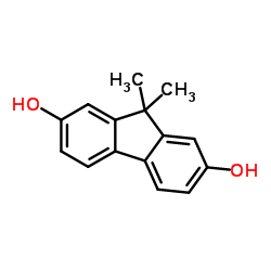 2,7-二羟基-9,9-二甲基芴结构式