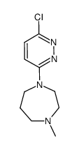 1-(6-chloropyridazin-3-yl)-4-methyl-1,4-diazepane structure