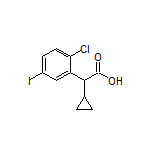 2-(2-Chloro-5-iodophenyl)-2-cyclopropylacetic Acid Structure