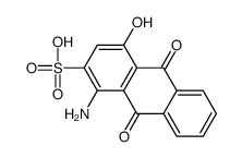 1-amino-9,10-dihydro-4-hydroxy-9,10-dioxoanthracene-2-sulphonic acid Structure