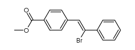 (Z)-methyl 4-(2-bromo-2-phenylvinyl)benzoate结构式