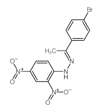 Ethanone,1-(4-bromophenyl)-, 2-(2,4-dinitrophenyl)hydrazone结构式