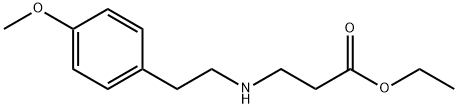 ethyl 3-{[2-(4-methoxyphenyl)ethyl]amino}propanoate Structure