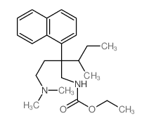 Carbamic acid,[2-[2-(dimethylamino)ethyl]-3-methyl-2-(1-naphthyl)pentyl]-, ethyl ester (8CI)结构式