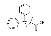 1-methyl-2,2-diphenylcyclopropanecarboxylic acid Structure