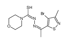 N'-[1-(4-Bromo-3-methyl-5-isothiazolyl)ethylidene]morpholine-4-thiocarbohydrazide Structure