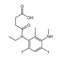 4-[Ethyl[2,4,6-triiodo-3-(methylamino)phenyl]amino]-4-oxobutyric acid结构式