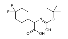 2-(4,4-difluorocyclohexyl)-2-[(2-methylpropan-2-yl)oxycarbonylamino]acetic acid Structure