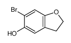 6-Bromo-2,3-dihydro-1-benzofuran-5-ol Structure