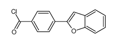 4-(1-benzofuran-2-yl)benzoyl chloride Structure