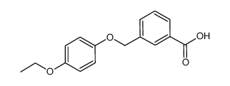 3-[(4-ethoxyphenoxy)methyl]benzoic acid structure