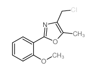 4-(Chloromethyl)-2-(2-methoxyphenyl)-5-methyl-1,3-oxazole Structure